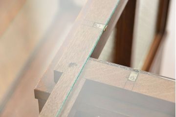 アンティーク家具　アンティーク 古いタバコ屋のR型タイルガラスケース(L型ガラスケース、ショーケース)