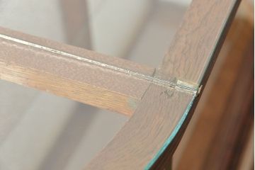 アンティーク家具　アンティーク 古いタバコ屋のR型タイルガラスケース(L型ガラスケース、ショーケース)