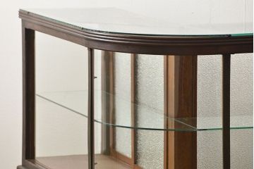アンティーク家具　アンティーク 古いタバコ屋のR型タイルガラスケース(L型ガラスケース、ショーケース)