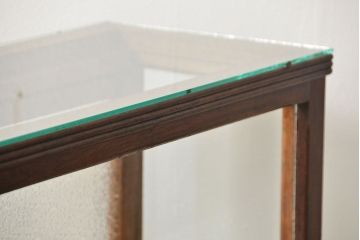 アンティーク家具　アンティーク 古いタバコ屋のR型タイルガラスケース(L型ガラスケース、ショーケース)