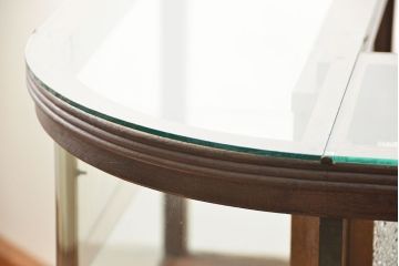 アンティーク家具　アンティーク 古いタバコ屋のR型タイルガラスケース(L型ガラスケース、ショーケース)