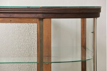 アンティーク家具　アンティーク 古いタバコ屋のR型タイルガラスケース(L型ガラスケース、ショーケース)