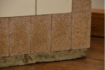 アンティーク家具　アンティーク 古いタバコ屋のR型タイルガラスケース(L型ガラスケース、ショーケース)