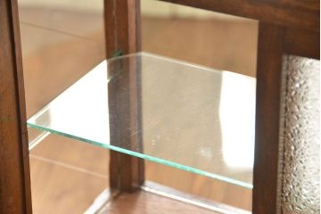 アンティーク家具　アンティーク 古いタバコ屋のR型タイルガラスケース(L型ガラスケース、ショーケース)