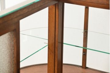 アンティーク家具　アンティーク 古いタバコ屋のR型タイルガラスケース(L型ガラスケース、ショーケース)