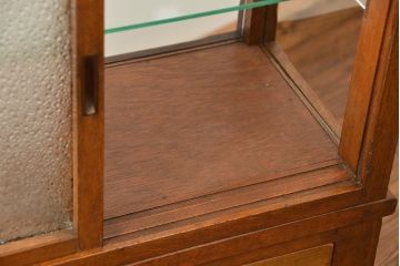 アンティーク家具　アンティーク 古いタバコ屋のR型タイルガラスケース(L型ガラスケース、ショーケース)