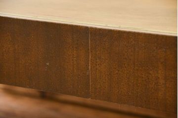 レトロ家具　昭和レトロ 脚付き横長ガラスケース(ショーケース、飾り棚)