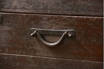 アンティーク家具　六尺　古民具・骨董 大きな引き出し20杯収納棚(時代箪笥、水屋箪笥、収納箪笥、薬箪笥)