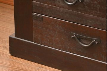 アンティーク家具　六尺　古民具・骨董 大きな引き出し20杯収納棚(時代箪笥、水屋箪笥、収納箪笥、薬箪笥)