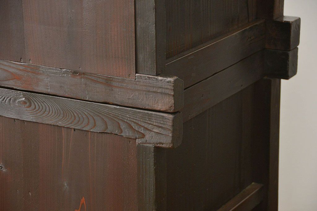 アンティーク家具　六尺　古民具・骨董 大きな引き出し20杯収納棚(時代箪笥、水屋箪笥、収納箪笥、薬箪笥)