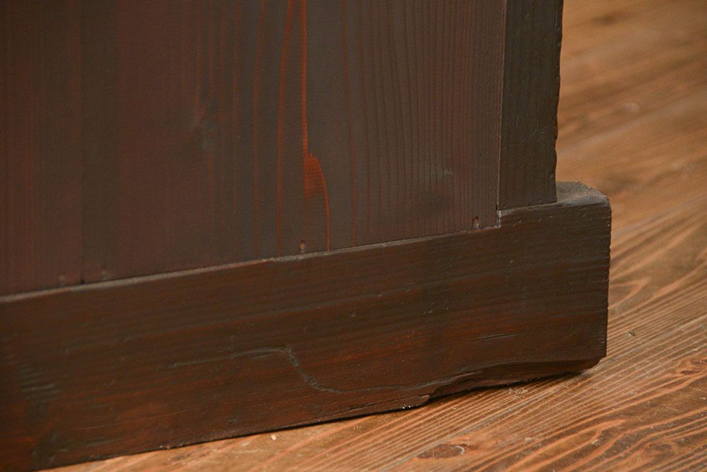 アンティーク家具　六尺　古民具・骨董 大きな引き出し20杯収納棚(時代箪笥、水屋箪笥、収納箪笥、薬箪笥)