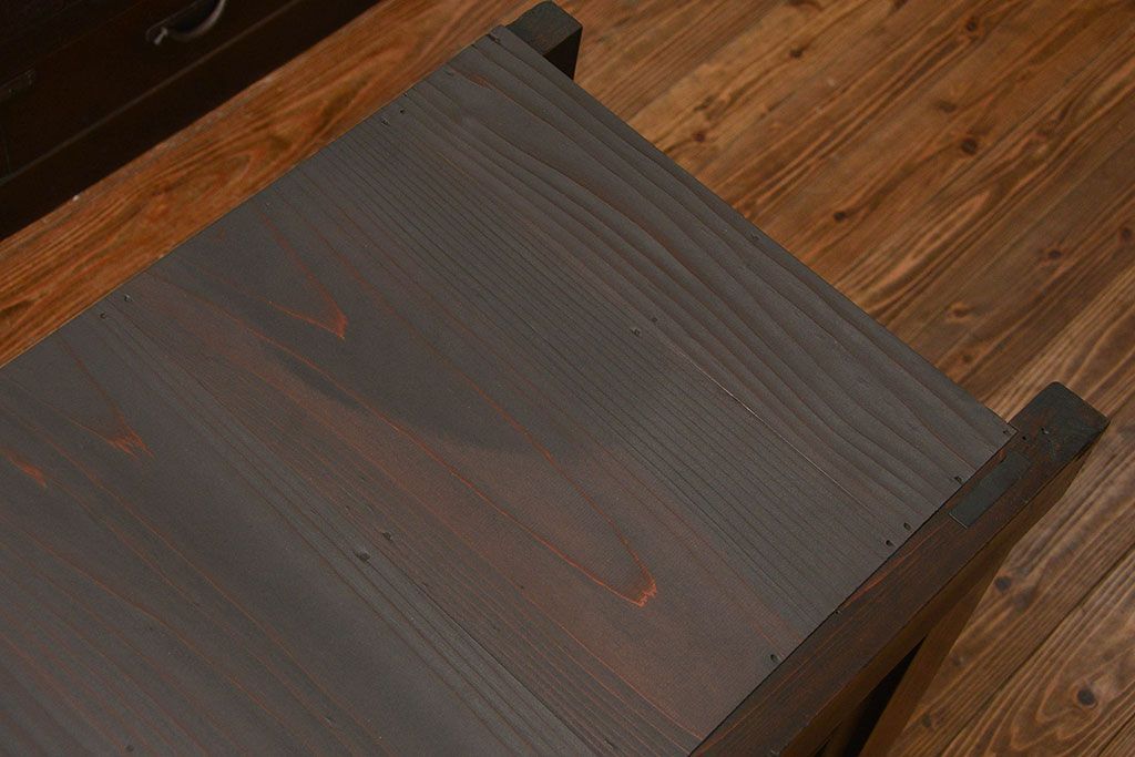 アンティーク家具　六尺　古民具・骨董 大きな引き出し20杯収納棚(時代箪笥、水屋箪笥、収納箪笥、薬箪笥)