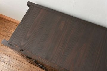 アンティーク家具　六尺　古民具・骨董 大きな引き出し20杯収納棚(時代箪笥、水屋箪笥、収納箪笥、薬箪笥)