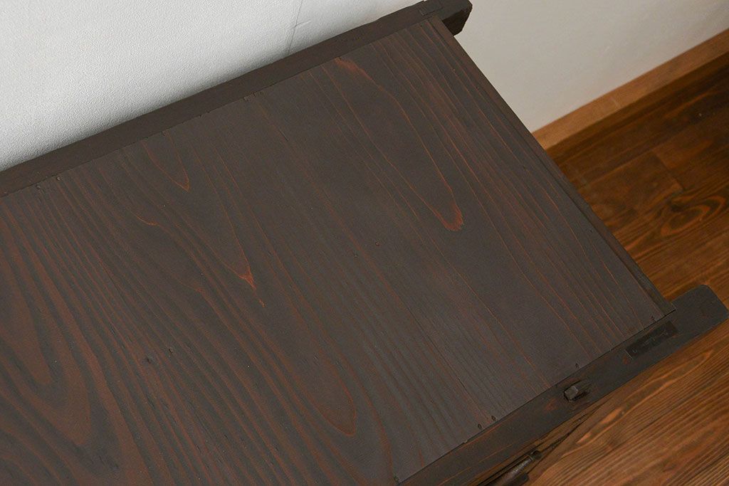 アンティーク家具　六尺　古民具・骨董 大きな引き出し20杯収納棚(時代箪笥、水屋箪笥、収納箪笥、薬箪笥)