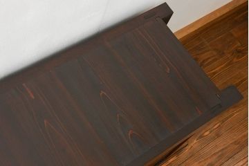 アンティーク家具　古民具・骨董 特大 九尺幅 極太框組み 時代箪笥 ローボード(水屋箪笥、テレビ台、キャビネット、収納棚)