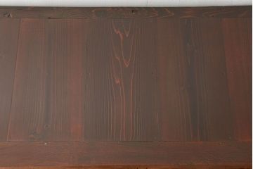 アンティーク家具　六尺　古民具・骨董 漆のキレイな前面欅材 重厚な水屋箪笥(収納棚、サイドボード)