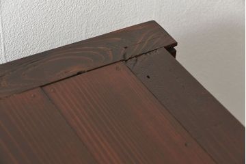 アンティーク家具　六尺　古民具・骨董 漆のキレイな前面欅材 重厚な水屋箪笥(収納棚、サイドボード)