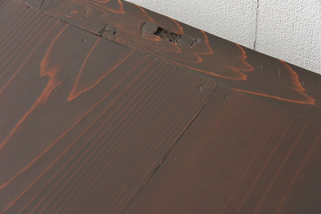 アンティーク家具　六尺　古民具・骨董 漆のキレイな前面欅材 重厚な水屋箪笥(収納棚、サイドボード)