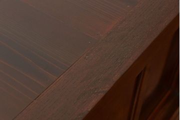 アンティーク家具　六尺　古民具・骨董 漆のキレイな前面欅材 重厚な水屋箪笥(収納棚、サイドボード)