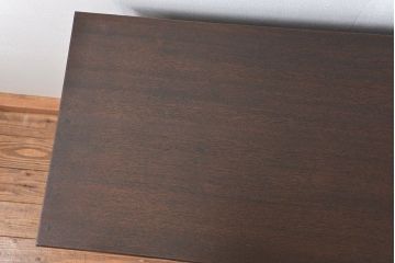 アンティーク家具　古民具・骨董 前面縞黒檀の上品な時代箪笥(チェスト、タンス)