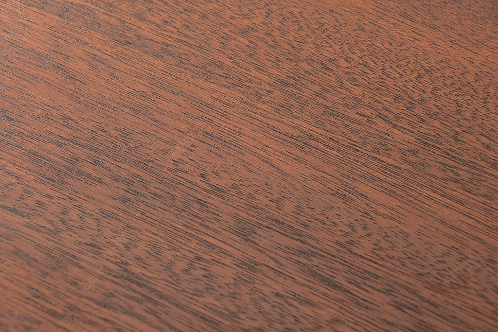 アンティーク家具　鉄脚付きアンティークペイントローボード(収納棚、TVボード)