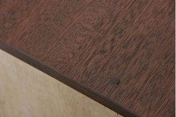 アンティーク家具　鉄脚付きアンティークペイントローボード(収納棚、TVボード)