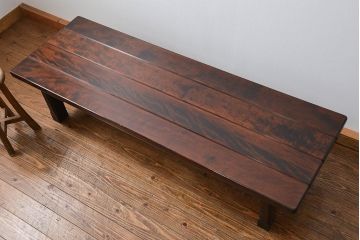 中古 松本民芸家具 スツールテーブル(1)(ベンチ、長椅子、机、座卓)