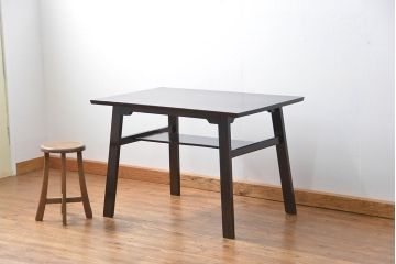 中古 ビンテージ 松本民芸家具 食卓テーブル(1)(ダイニングテーブル、机)