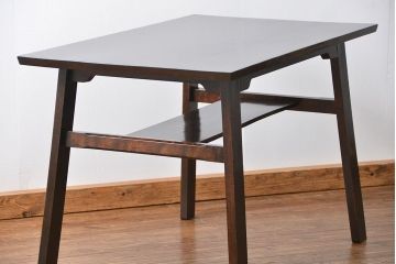 中古 ビンテージ 松本民芸家具 食卓テーブル(1)(ダイニングテーブル、机)