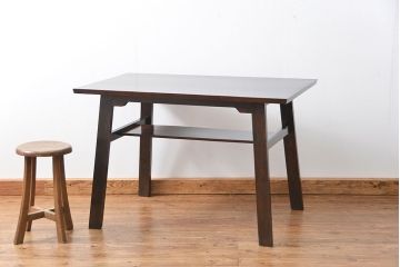中古 ビンテージ 松本民芸家具 食卓テーブル(1)(ダイニングテーブル、机)