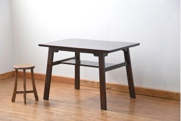 中古 ビンテージ 松本民芸家具 食卓テーブル(2)(ダイニングテーブル、机)