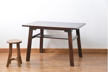 中古 ビンテージ 松本民芸家具 食卓テーブル(2)(ダイニングテーブル、机)
