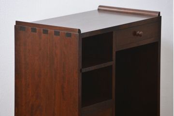 中古 ビンテージ 松本民芸家具 小振りな収納棚(飾り棚、本棚)