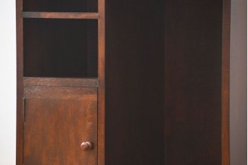 中古 ビンテージ 松本民芸家具 小振りな収納棚(飾り棚、本棚)