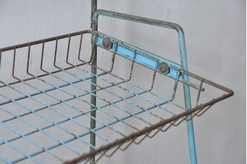 レトロ家具　昭和レトロ ★古い商店のアイアンラック(1)(飾り棚、陳列棚)