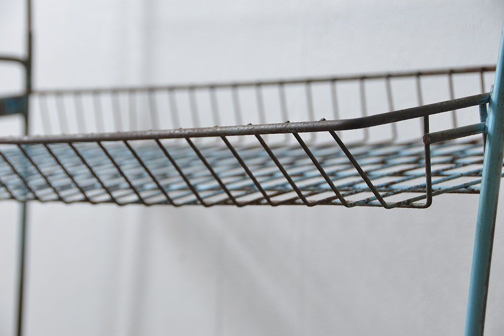 レトロ家具　昭和レトロ ★古い商店のアイアンラック(1)(飾り棚、陳列棚)