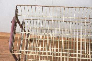 レトロ家具　昭和レトロ 古い商店のアイアンラック(3)(飾り棚、陳列棚)