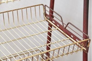 レトロ家具　昭和レトロ 古い商店のアイアンラック(3)(飾り棚、陳列棚)
