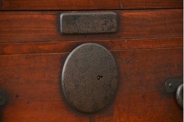 アンティーク家具　古民具・骨董 ☆味わい深い二段重ね時代箪笥(整理タンス、衣装箪笥)