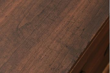 アンティーク家具　古民具・骨董 丸金具のシンプルな時代箪笥ローボード(ローチェスト)