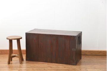 アンティーク家具　古民具・骨董 シックな時代箪笥ローボード(ローチェスト)