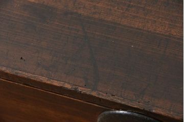 アンティーク家具　アンティーク 上品な丸金具の時代箪笥ローボード(ローチェスト、衣装箪笥)