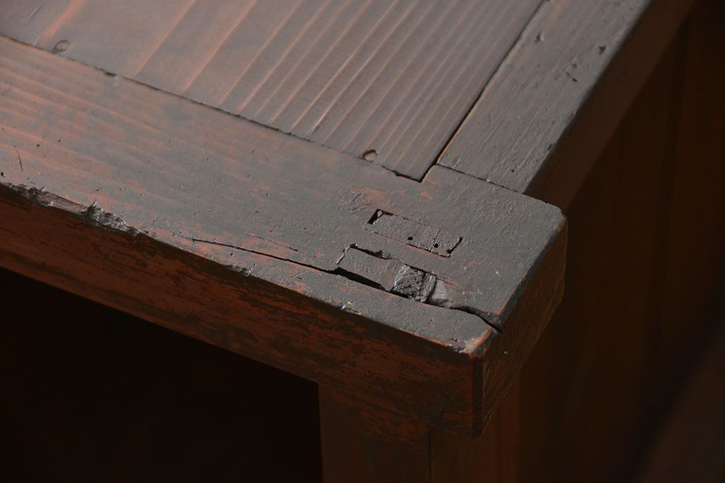 アンティーク家具　アンティーク 引き出し20杯 2段重ね収納箪笥(収納棚、飾り棚、薬箪笥、百味箪笥、チェスト)