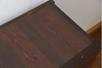 アンティーク家具　アンティーク 引き出し20杯 2段重ね収納箪笥(収納棚、飾り棚、薬箪笥、百味箪笥、チェスト)