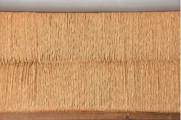 中古 ビンテージ 松本民芸家具 ラッシ長スツール(1)(ベンチ、長椅子、イス)定価約186000円