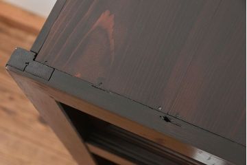 アンティーク家具　古民具・骨董 鉄脚付きの三尺水屋箪笥 サイドボード(収納棚、リビングボード)