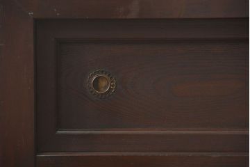 アンティーク家具　古民具・骨董 鉄脚付きの三尺水屋箪笥 サイドボード(収納棚、リビングボード)