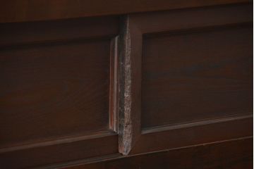 アンティーク家具　古民具・骨董 鉄脚付きの三尺水屋箪笥 サイドボード(収納棚、リビングボード)