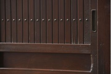 アンティーク家具　古民具・骨董 鉄脚付きの三尺水屋箪笥 サイドボード(収納棚、リビングボード)