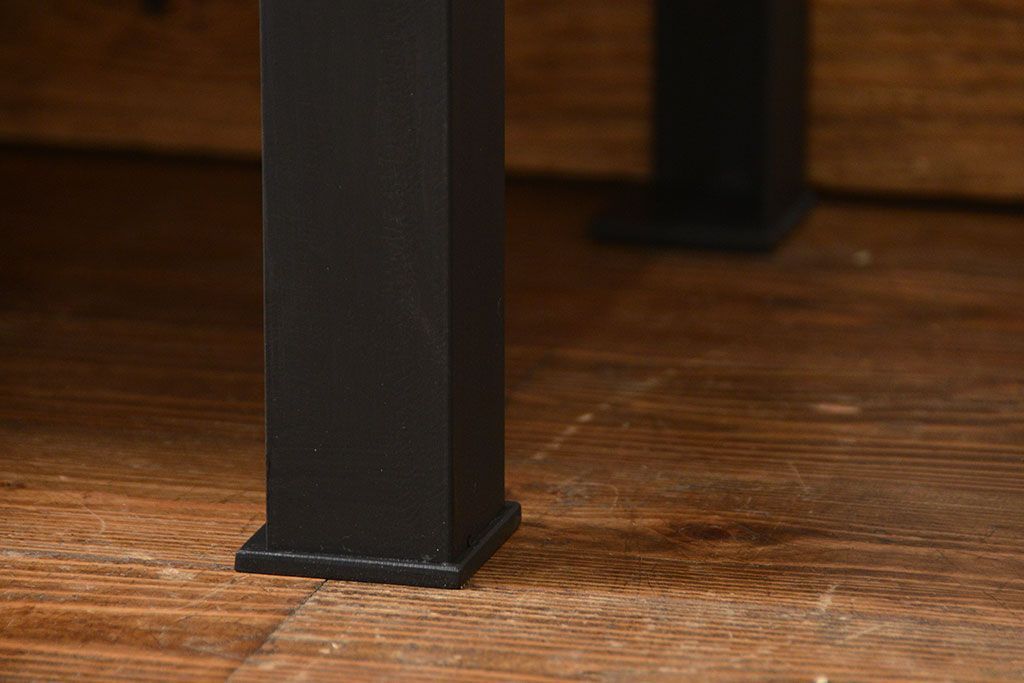 アンティーク家具　古民具・骨董 鉄脚付きの三尺水屋箪笥 サイドボード(収納棚、リビングボード)